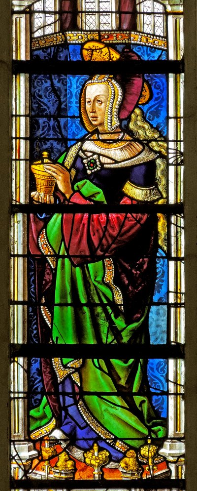 Window depicting Saint Mary Magdalene by French School